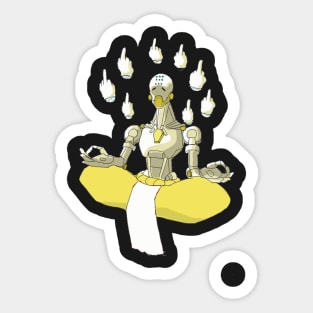 Not Tranquil Sticker